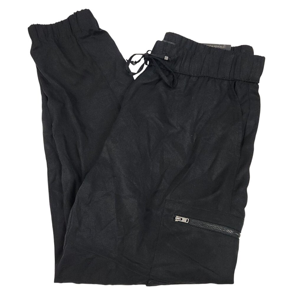 Banana Republic Black Tencel Joggers Pants Women Size S
